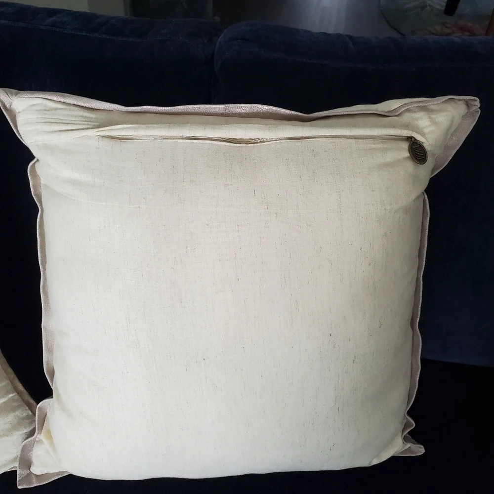 Pier 1 Imports Beaded Pillow Set of 2 Home Decor Everyday Spring Luxury